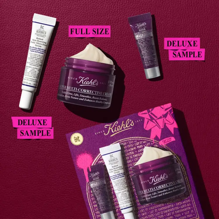 Level Up Your Smooth - Set de regalo, crema facial + contorno de ojos + suero con retinol