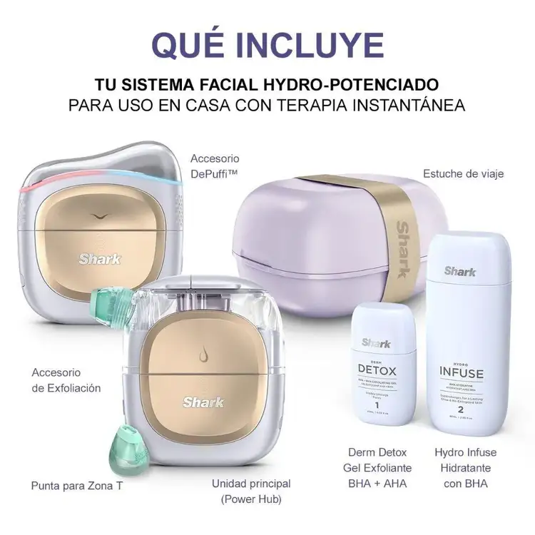Facial Glow Pro Depuffi - Sistema de limpieza facial profunda, para una piel radiante