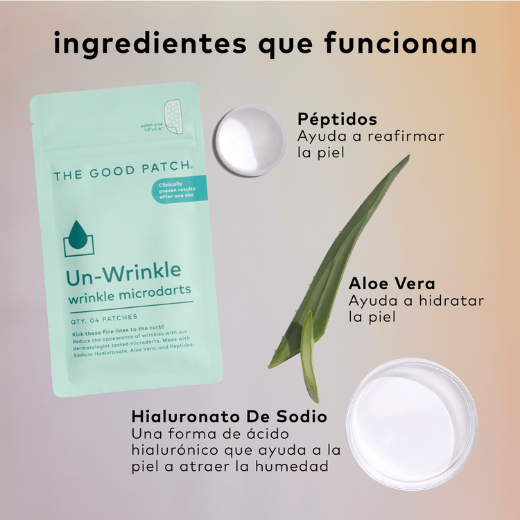 Un-Wrinkle Microdart - Parches, ayuda a reducir apariencia de líneas