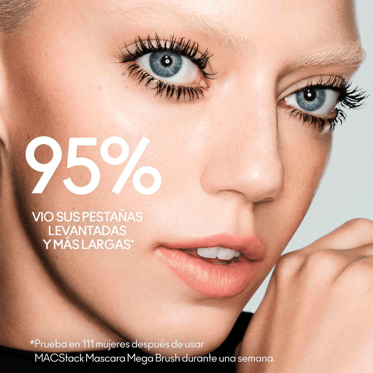 Mini Macstack Mascara Máscara de pestañas volumen, longitud y definición adaptable