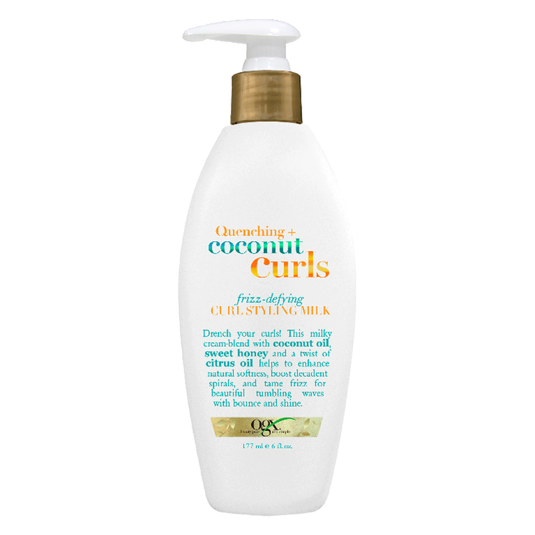 OGX Quenching + Coconut Curls - Leche de peinado, define rizos