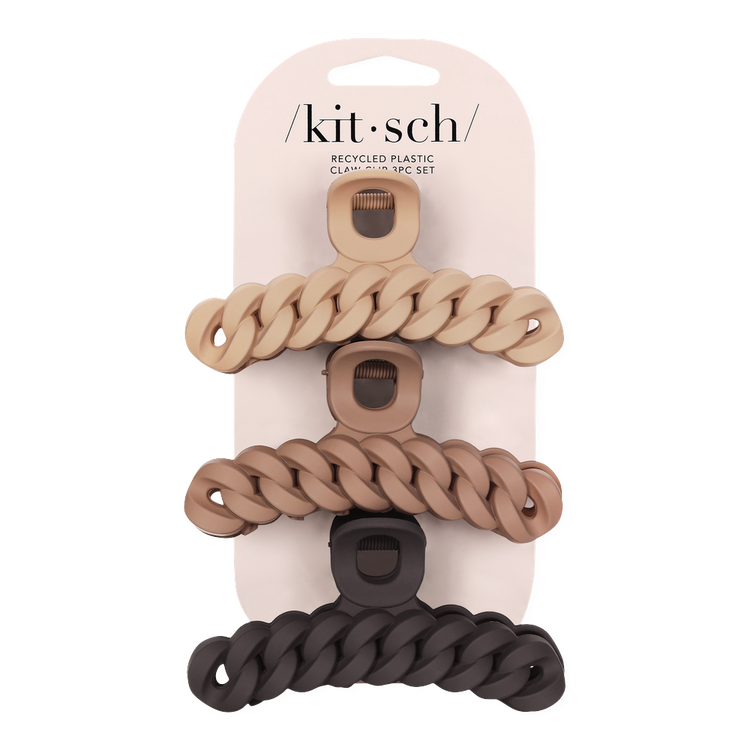 Recycled Plastic Chain Claw Clip Pinza metálica ideal para peinados