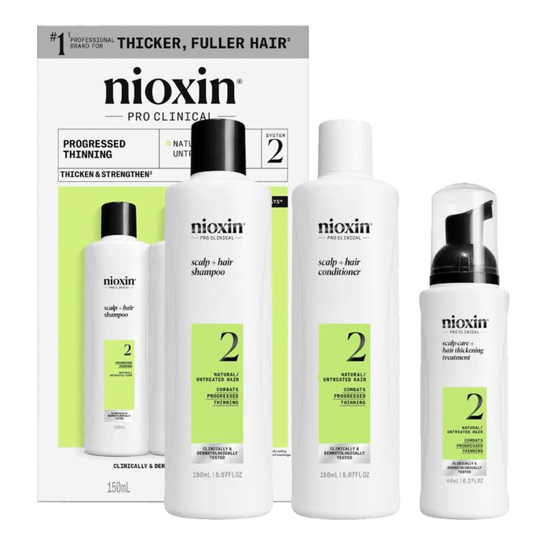 Sistema 2 - Kit, para cabello natural con adelgazamiento capilar