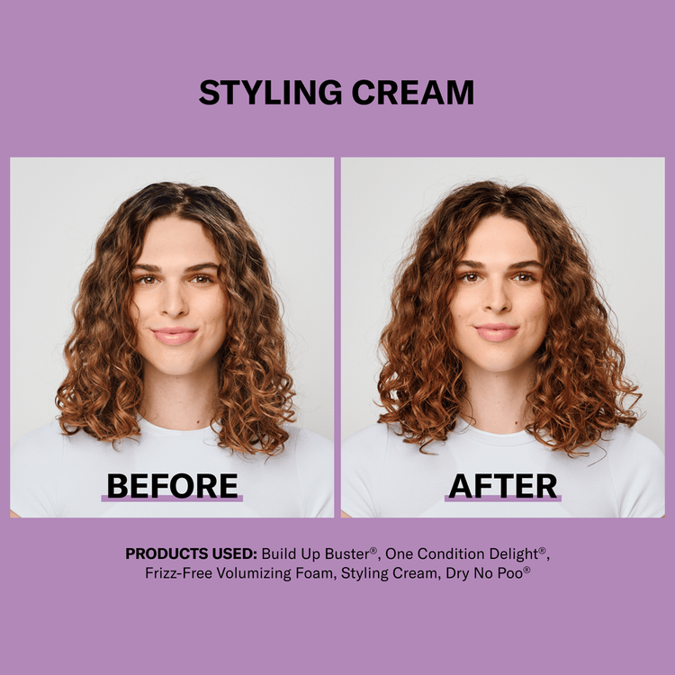 Styling Cream Touchable Moisturizing Definer Crema para peinar controla el frizz