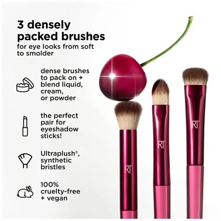 Cherry On Top - Mesmereyes Brush Trio Set de brochas para ojos