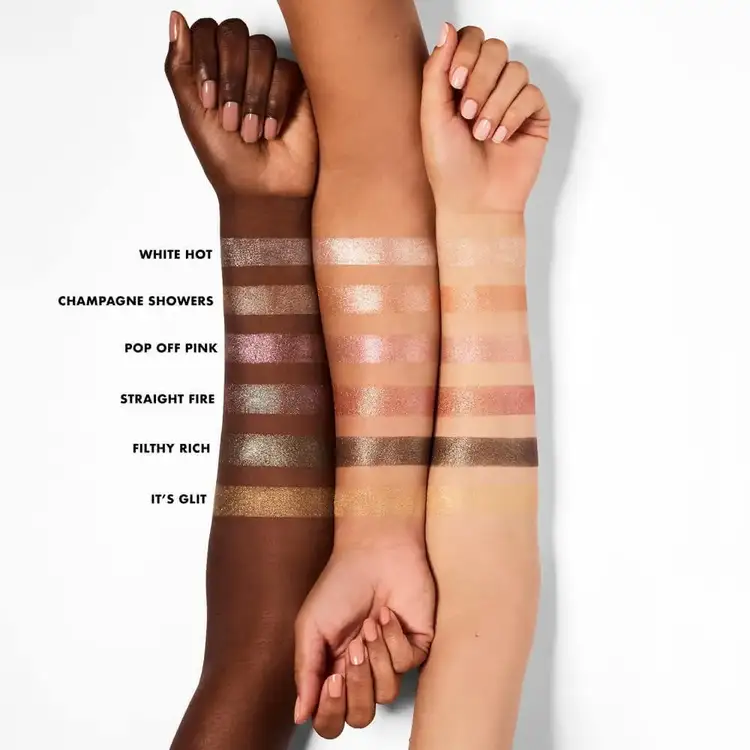 e.l.f. Fine as Fleck Glitter Eyeshadow Topper de sombra para párpados con brillo suave y de larga duración