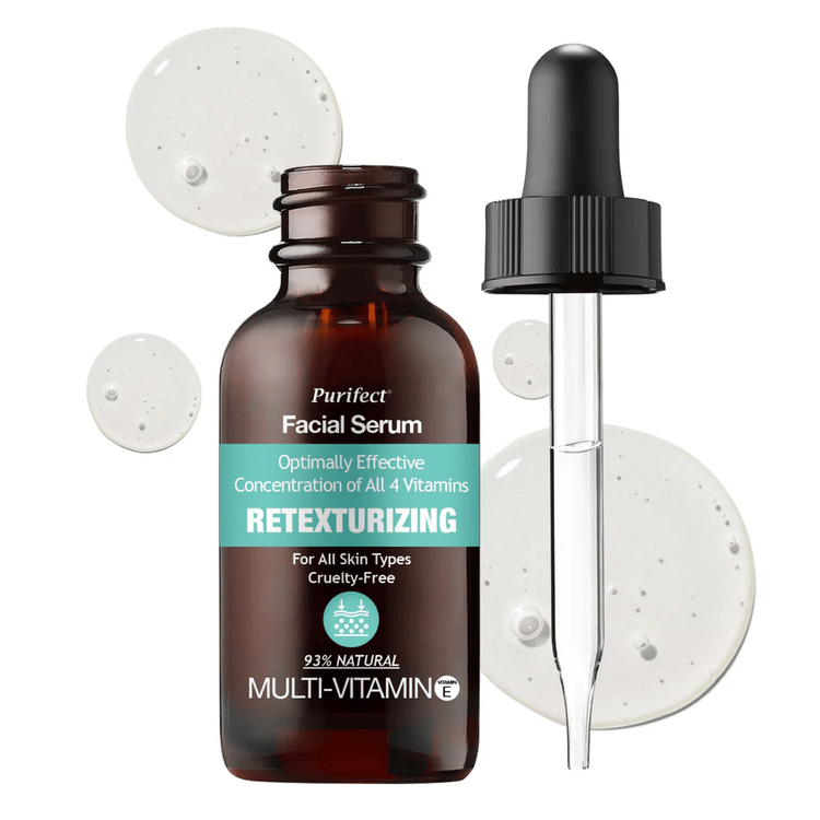 Facial Serum Retexturizing Multi-Vitamin Serum facial hidrata, mejora elasticidad y protección