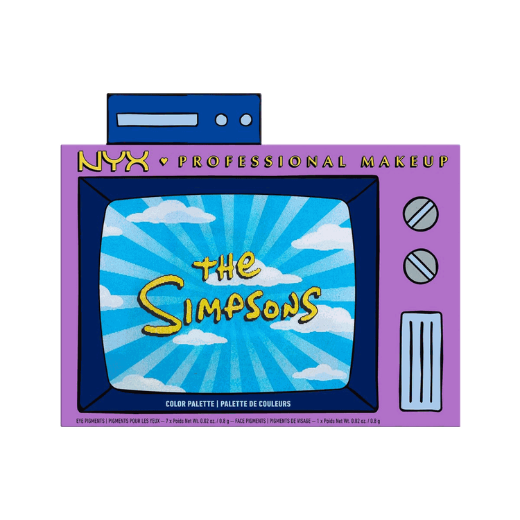 Simpsons - Eyeshadow Palette, Sombras coloridas de alta pigmentación