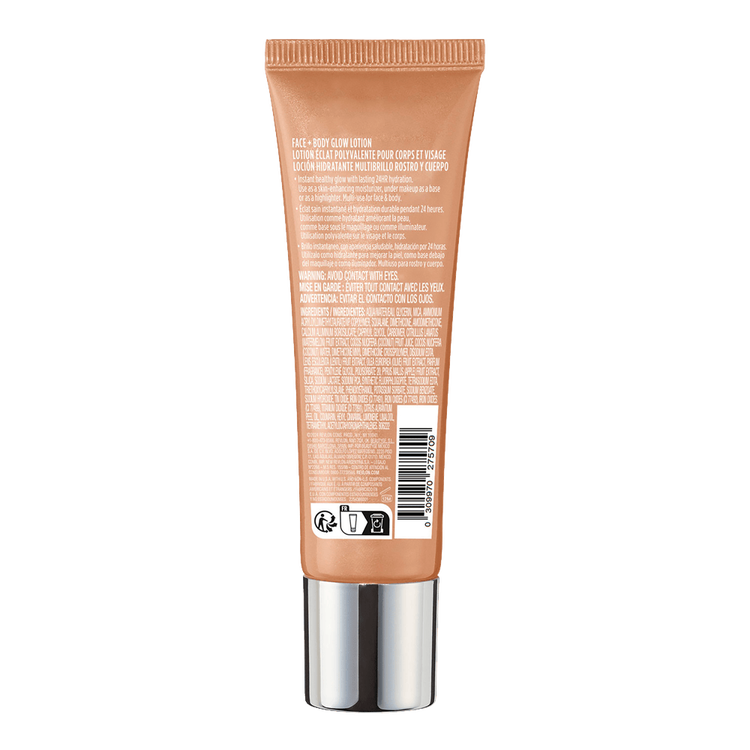 Loción corporal como base iluminadora o iluminador corporal