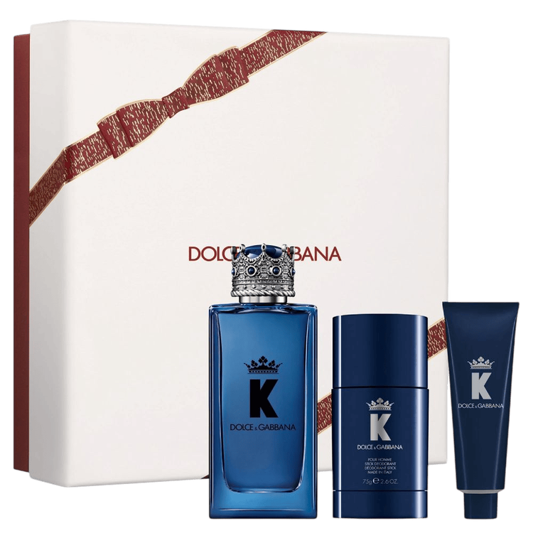 K - Set de regalo, Eau de Parfum 100 ml + Gel de ducha 50 ml + Desodorante 75 ml