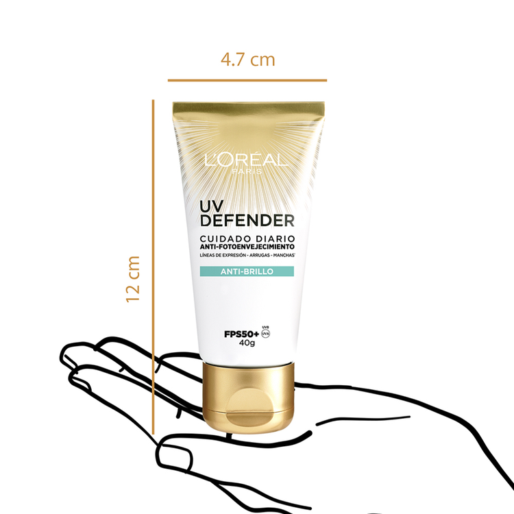 L'Oreal Paris Uv Defender Protector solar reduce arrugas y manchas solares