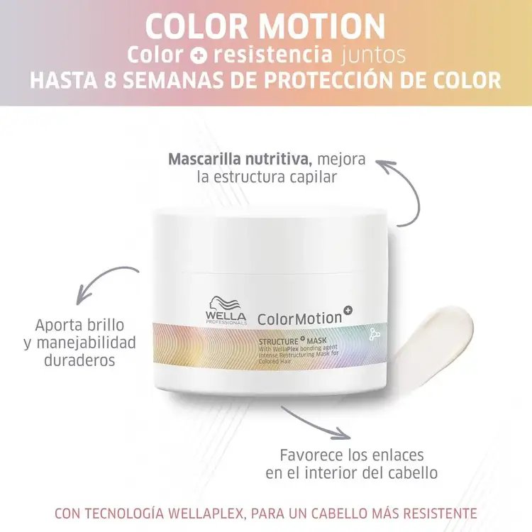 Color Motion - Mascarilla, fortaleza y protección de color