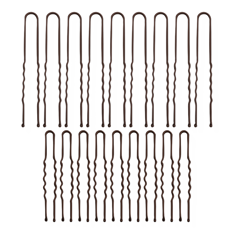Brown Pro U Pins Pasadores ideal para peinados