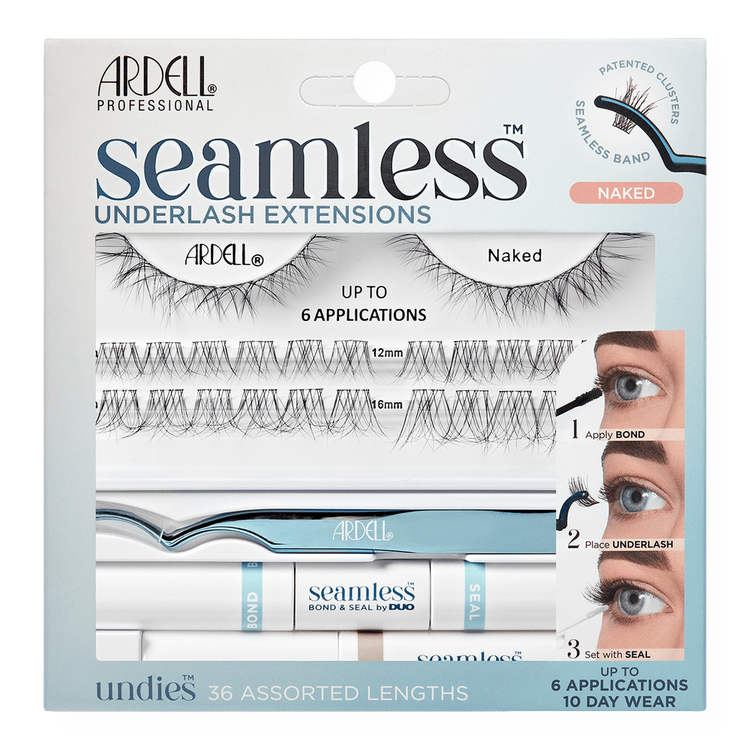 Seamless Naked Kit, Underlash Application Kit de extensiones de pestañas inferiores aplicación debajo de las pestañas naturales.