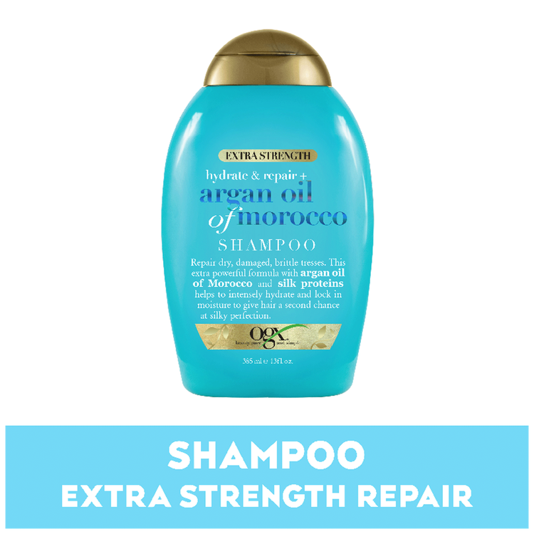 OGX Hydrate + Repair Argan Oil Of Morocco Extra Strength - Shampoo, hidratante y reparador