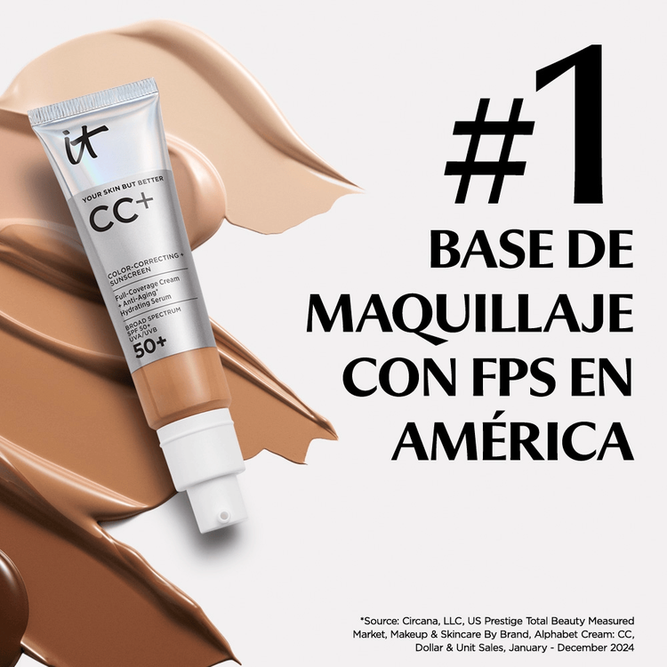 Your Skin But Better - CC+ foundation con SPF 50+, hidrata y corrige imperfecciones