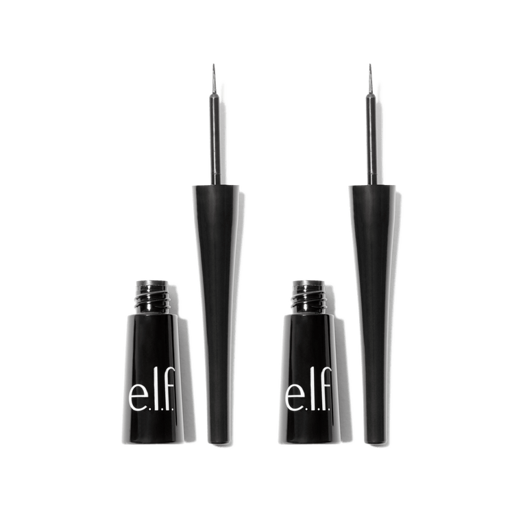 e.l.f. Expert Liquid Liner Set of 2 Paquete de 2 delineadores líquidos de ojos de alta pigmentación y punta extra fina