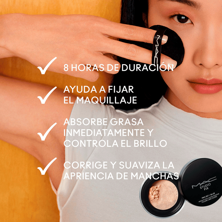 Studio Fix Pro Set + Blur Weightless Loose Powder - Polvo fijador, fija, matifica y difumina luz