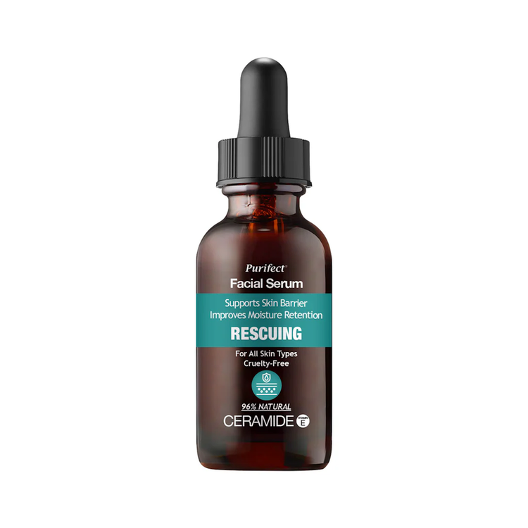 Facial Serum Rescuing Ceramide Serum facial fortalece la barrera y combate pérdida de agua