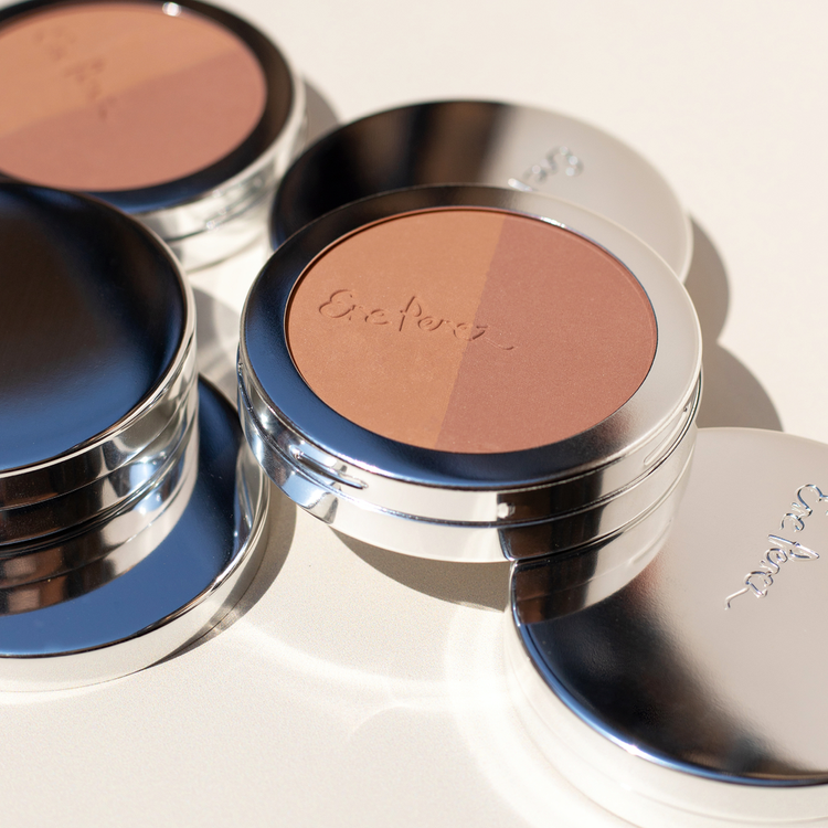 Rice Powder - Blush y bronceador, absorbe la grasa y ofrece acabado mate