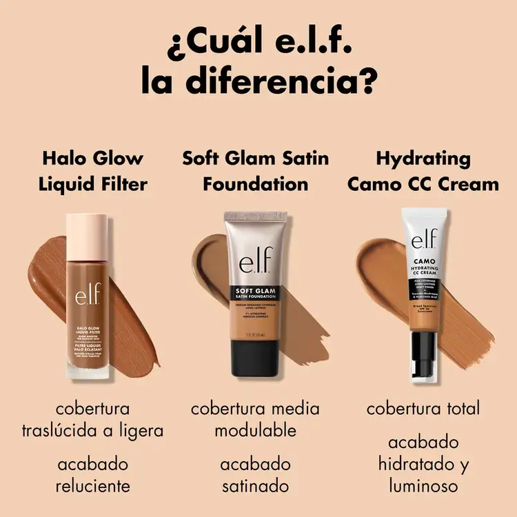 e.l.f. Soft Glam Satin Foundation Base de satinada de larga duración