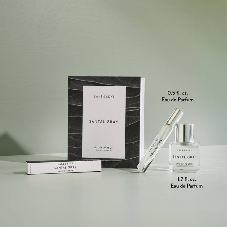 Santal Gray - Eau de parfum, sandalo suave, hoja de violeta, almizcle y cardamomo