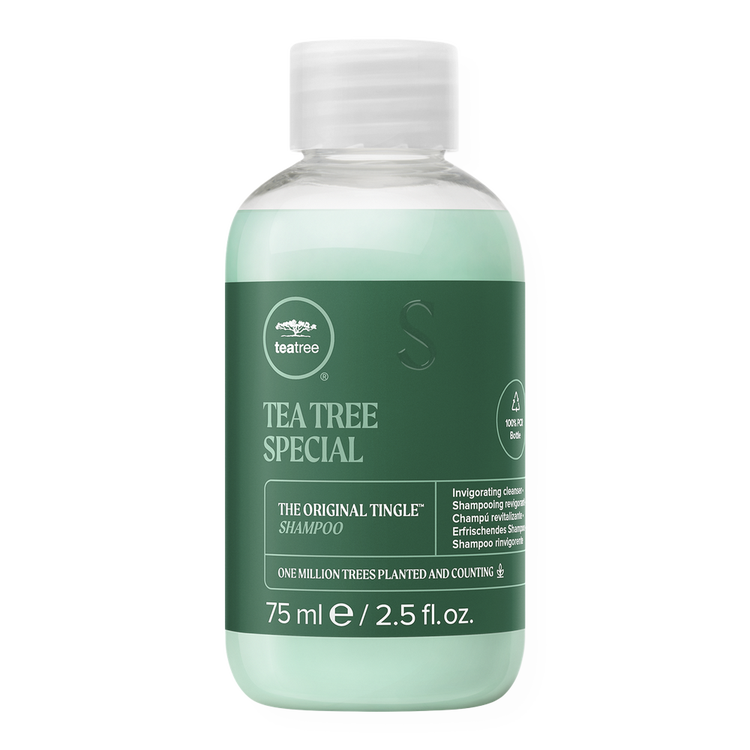 Tea Tree Special Shampoo tamaño viaje para un cabello brillante