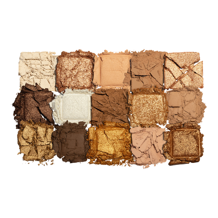 Golden Paleta de sombras 15 tonos dorados