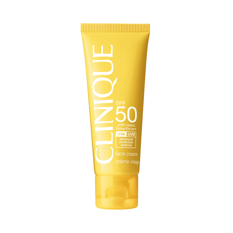 Clinique Sun Spf 50 Sunscreen Face Cream Protector solar protección de alto espectro contra rayos uva y uvb