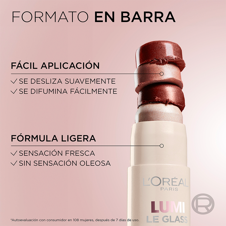 Lumi Le Glass - Iluminador en barra, para un brillo instantáneo