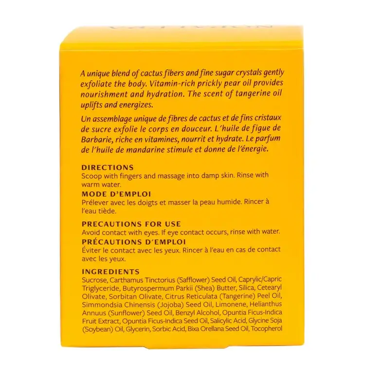 Mandarina Exfoliante corporal suave e hidratante