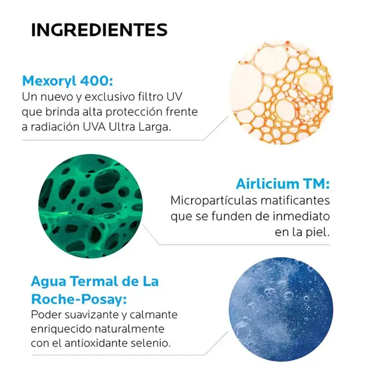 Anthelios - Protector solar facial, con color matificante