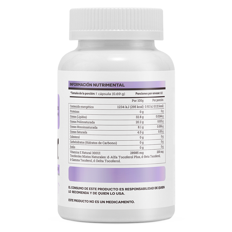 Natural E - Cápsulas, Vitamina E
