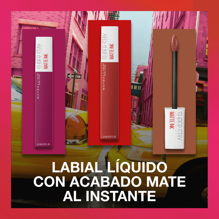 Super Stay Matte Ink - Labial liquido, acabado mate de larga duración