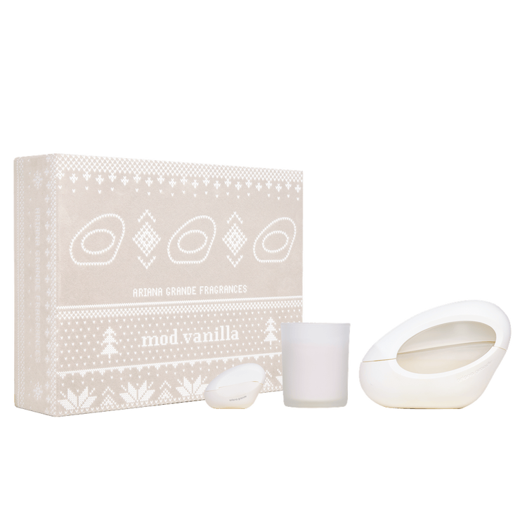 Mod Vanilla -Set de regalo, Eau de Parfum 100 ml, Mini 7 ml, Vela 100 gr
