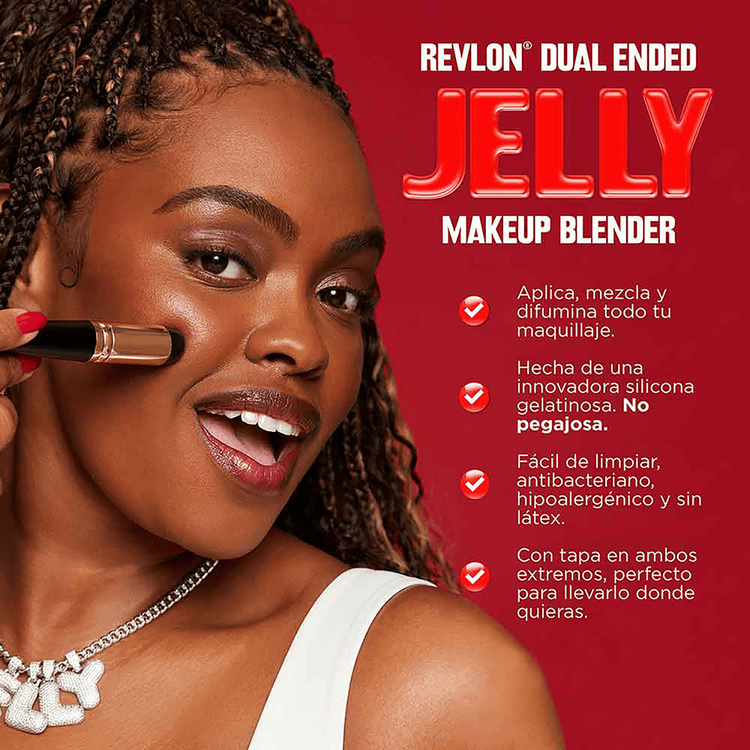 Dual Ended Jelly - Aplicador para maquillaje, hecha de una innovadora silicona