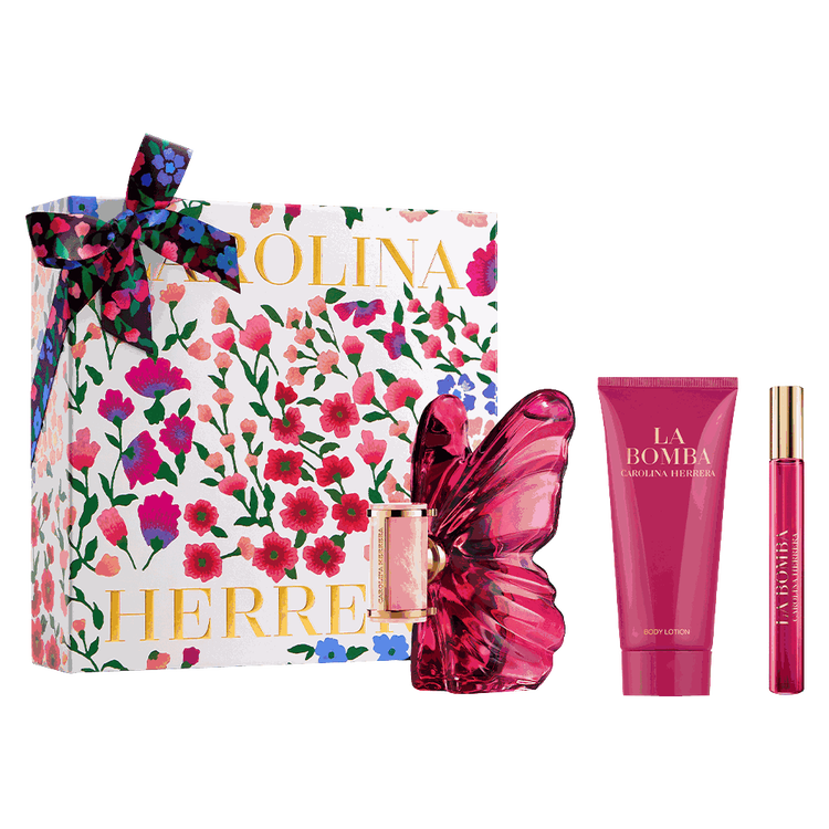 La Bomba - Set de regalo, eau de parfum 80 ml + loción corporal 100 ml + eau de parfum 10 ml