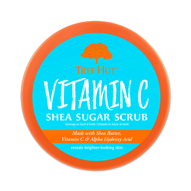 Shea Sugar Scrub Vitamin C - Exfoliante corporal, deja la piel suave y tersa
