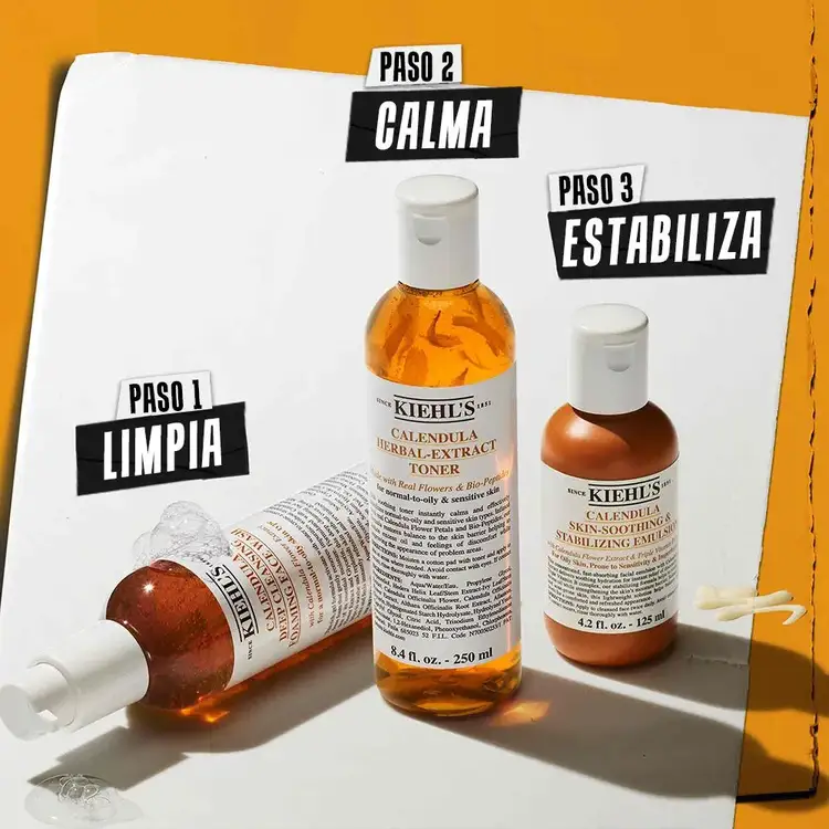 Calendula Herbal - Tónico facial, calma y refresca la piel