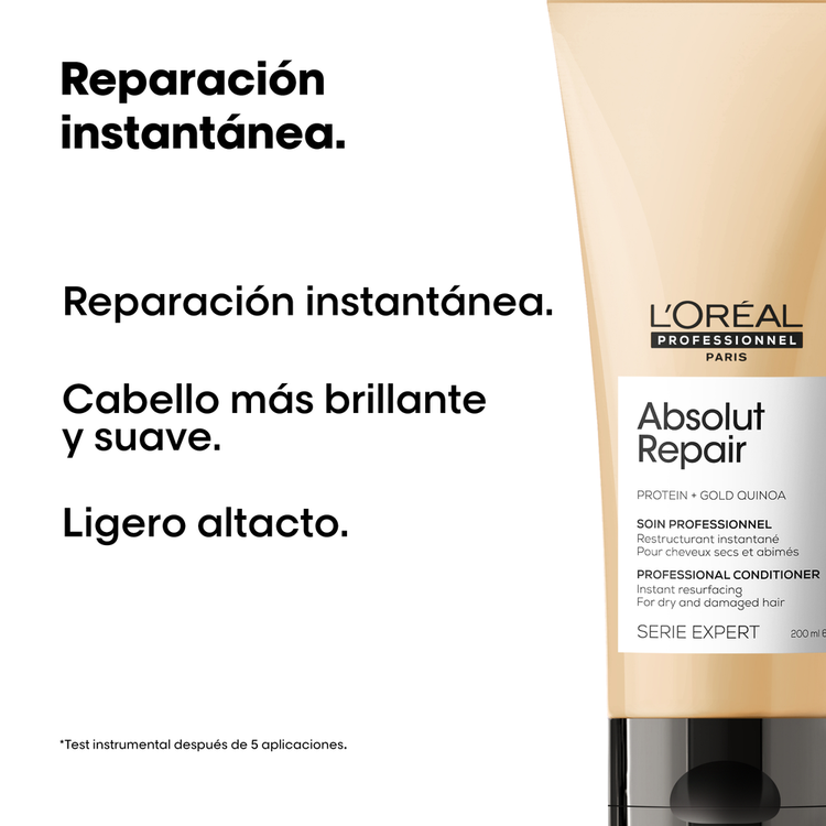 Absolut Repair Gold - Acondicionador, menos puntas abiertas y cabello resistente