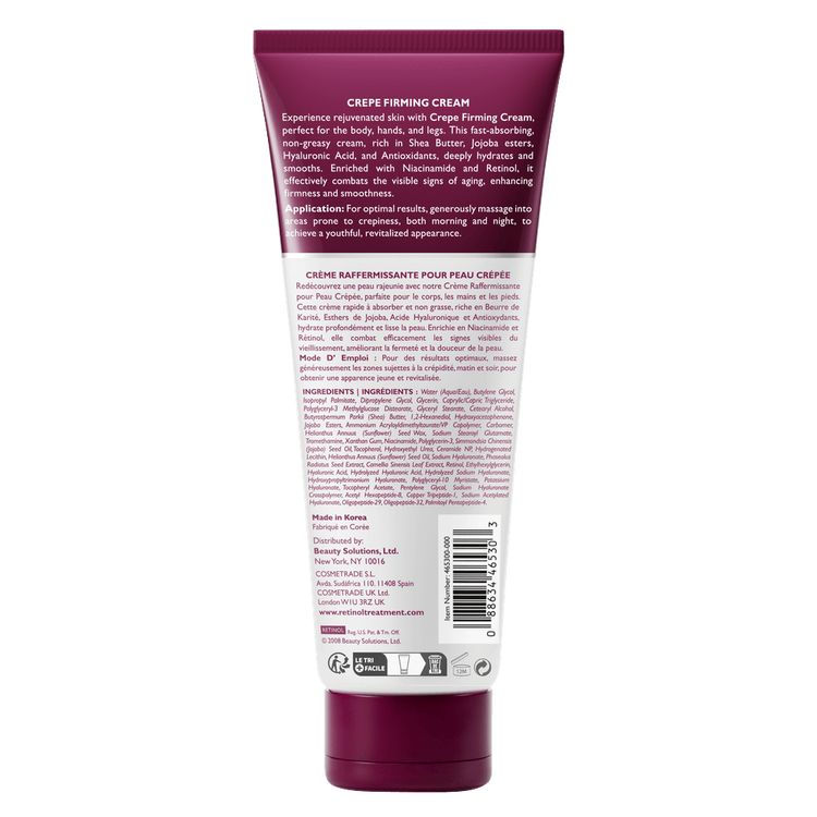 Retinol Crema reafirmante de cuerpo antiedad