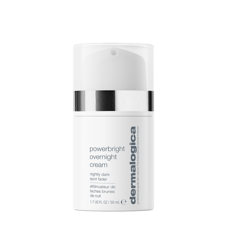 PowerBright Overnight Moisturizer Crema nocturna iluminadora atenúa manchas, hidrata y da luminosidad.