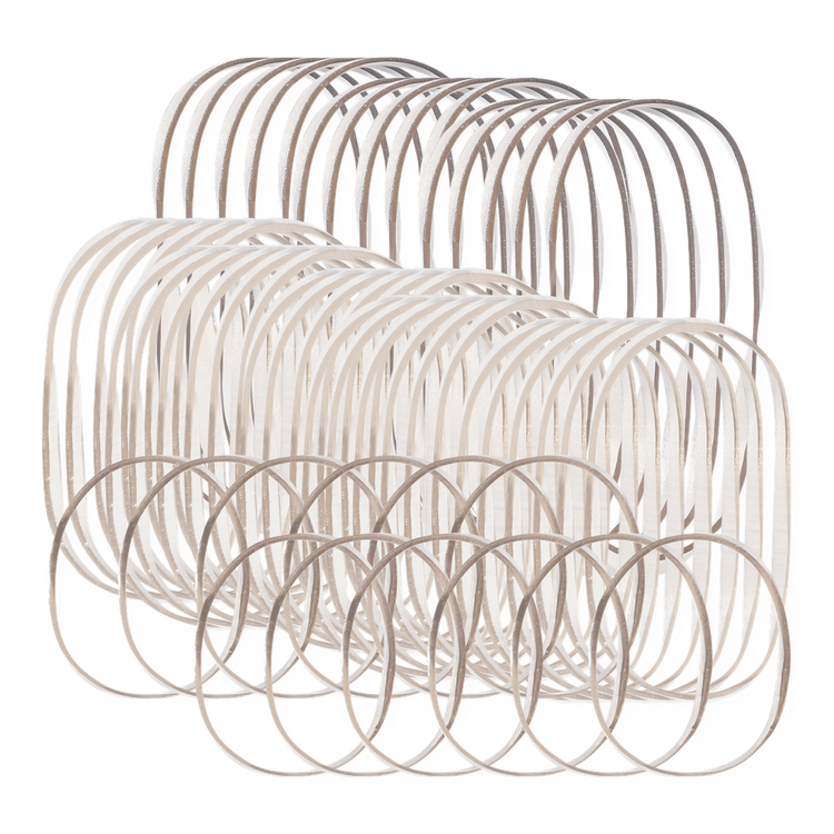 Brown No-Snag Elastics - Ligas elásticas, resistentes y fáciles de usar