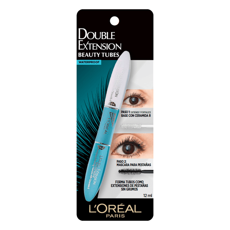 Double Extension Mascara de pestañas pestañas nutridas con efecto extensión