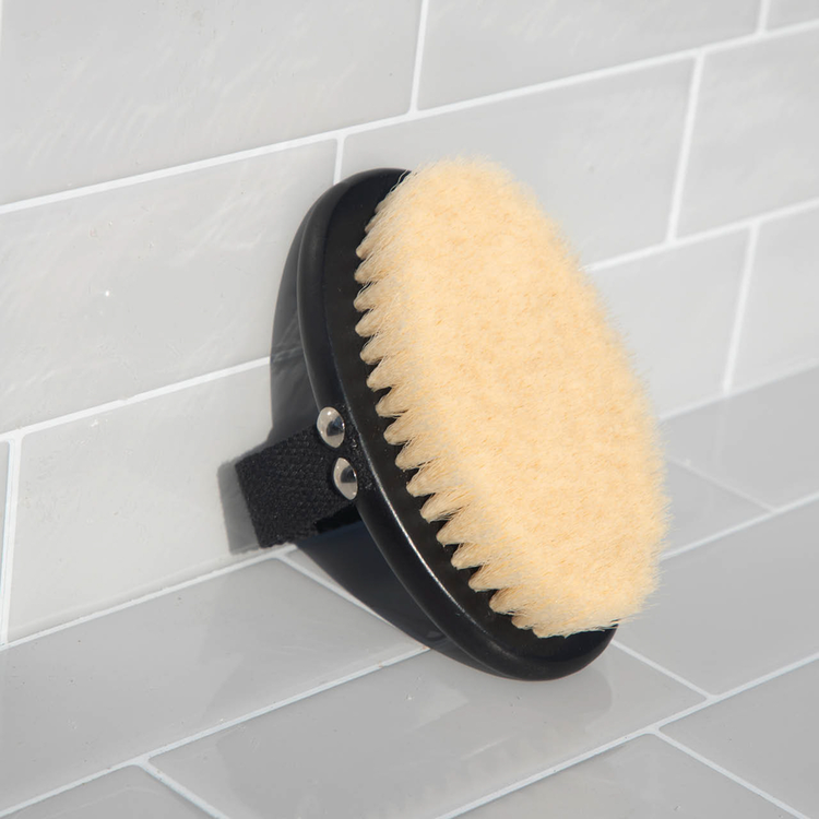 Body Dry Brush - Cepillo exfoliante corporal, elimina impurezas con suavidad