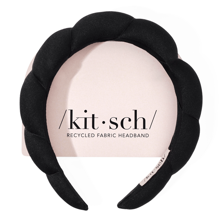 Recycled Fabric Puffy Headband Banda para cabello ideal para peinados