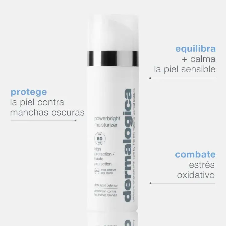 Powerbright Moisturizer SPF 50 Crema hidratante hidratación e iluminación con protección solar