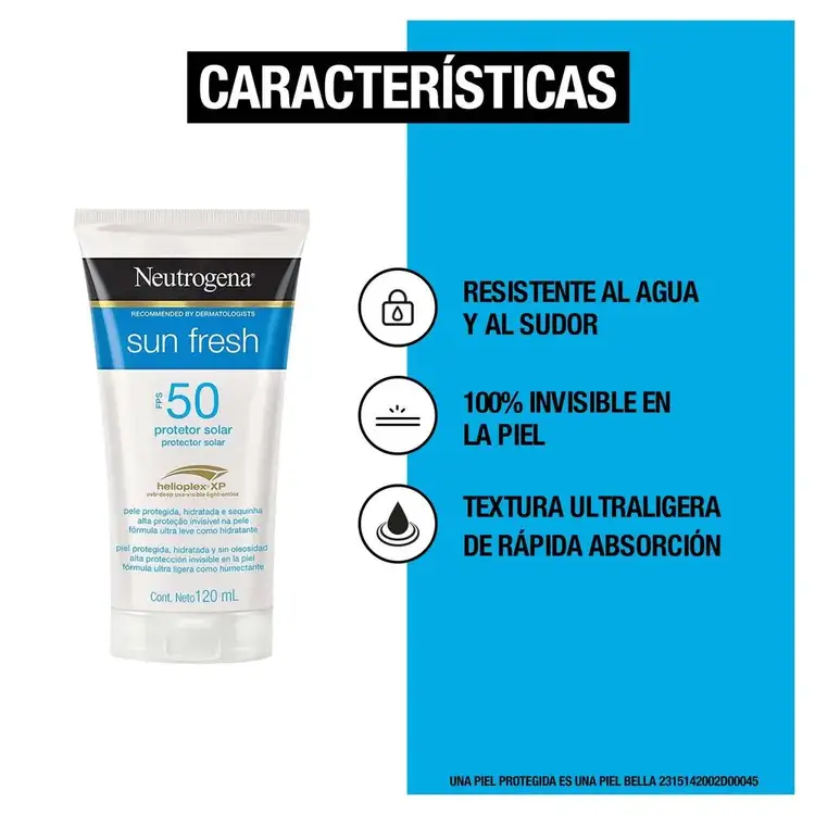 Sun Fresh - Protector solar, con tecnología Helioplex XP