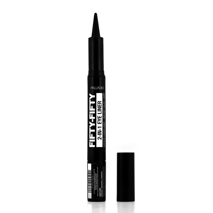 Fifty-Fifty Cat-Eye Liquid Liner+Smoky Kajal Liner Delineador líquido delineador líquido lápiz kajal ahumado
