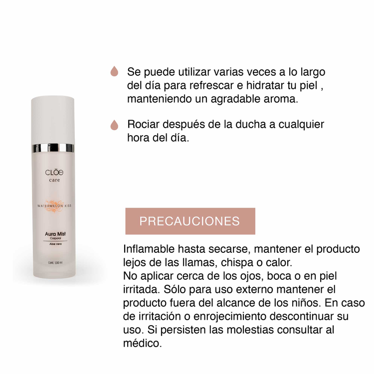 Auramist Body mist a base de extractos naturales